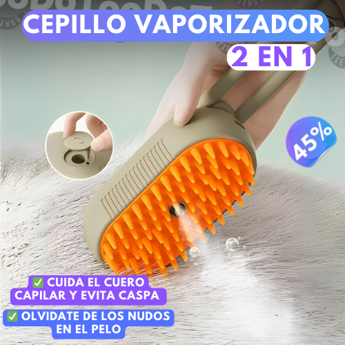 Cepillo Vaporizador Para mascota (Anti-caspa y enredos)